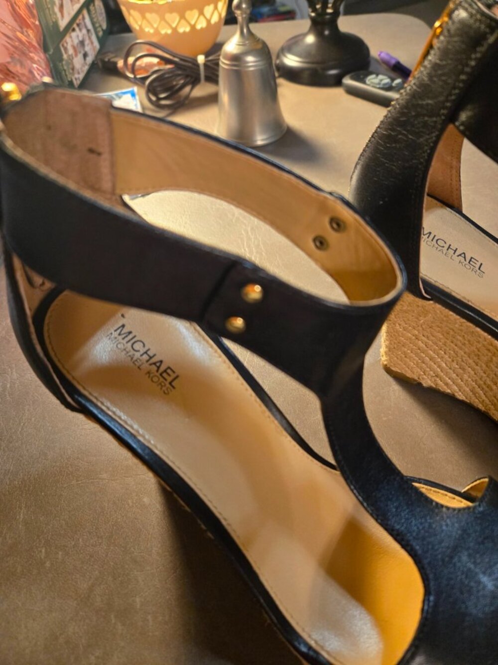 Michael Kors Heels Wedge Sandals Black - Picture 6 of 6